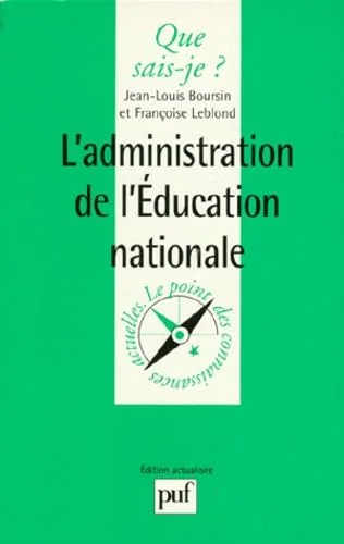 L'Administration de l'�ducation nationale
