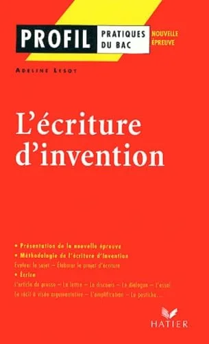 L'Ecriture d'invention
