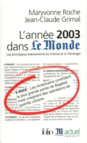 L'Année 2003 dans "Le Monde"