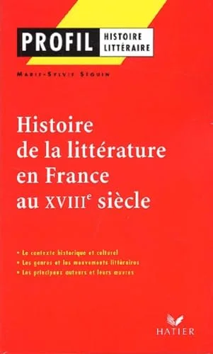Profil d'une œuvre : Histoire de la littérature au 18e siècle