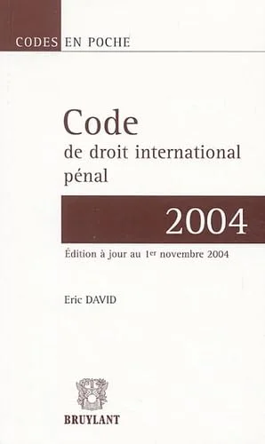 Code de droit international pénal