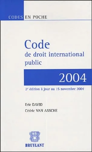 Code de droit international public 2004