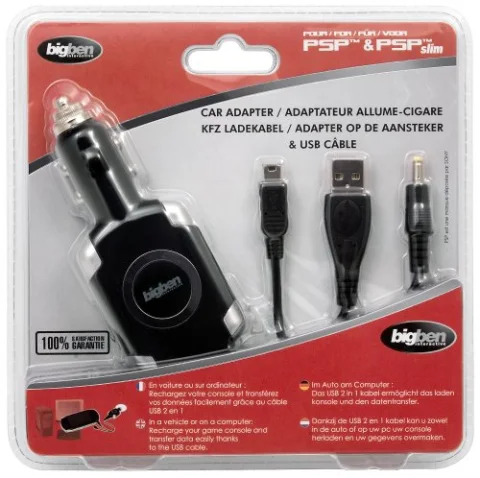 Adaptateur allume cigare pour PSP