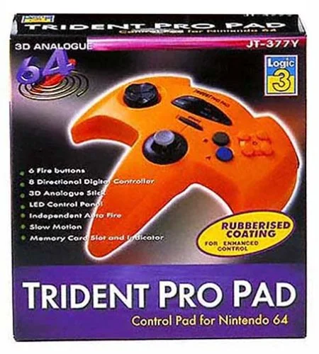 N64 Trident Pad Pro Jaune