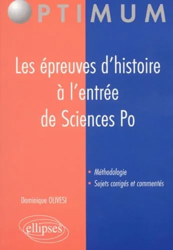 Les épreuves d'histoire à l'entrée de Sciences Po