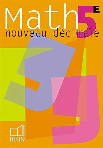 Math 5e, 2000, élève