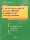 Concours d'entrée dans les centres de formation d'orthophonie