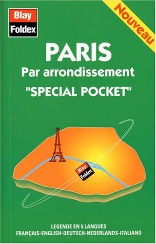 Plan de ville : Paris, par arrondissement (sp�cial pocket et avec un index)
