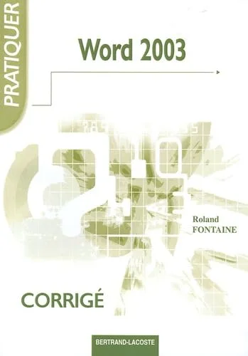 Word 2003 : Corrig�