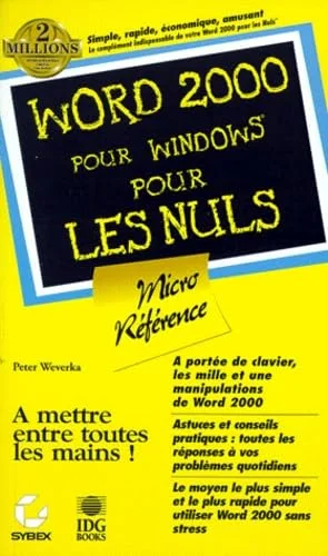Word 2000 micro-r�f�rence pour les nuls