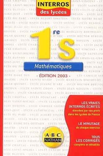 Interros des lycées : Maths 1ère S