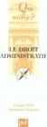 Le droit administratif