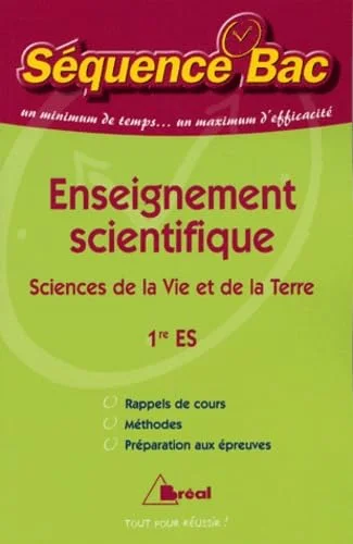 Enseignement scientifique 1e ES : Sciences de la Vie et de la Terre