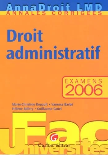 Droit administratif : Examens 2006