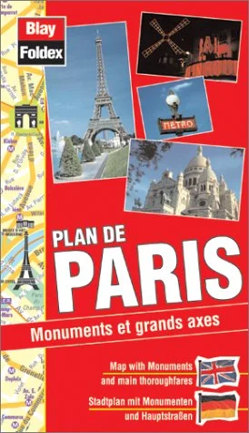 Plan de ville : Plan de Paris, monuments et grands axes (avec un index)