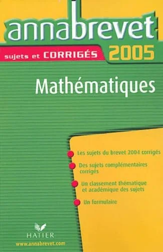Mathématiques : Sujets et corrigés