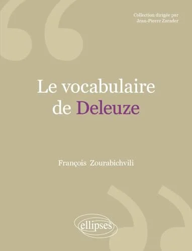 Le vocabulaire de Deleuze
