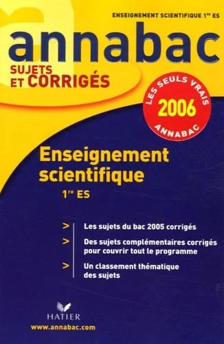 Enseignement scientifique 1e ES