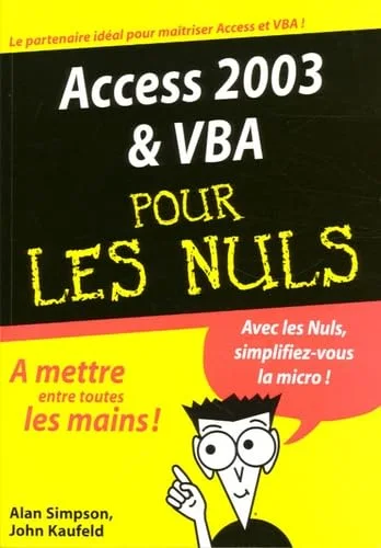 Access 2003 pour les nuls
