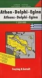 Carte routi�re : Athen, Delphi, Egina