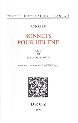 Sonnets pour H�l�ne, 2e �dition