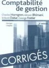 Corrigés Comptabilité de gestion