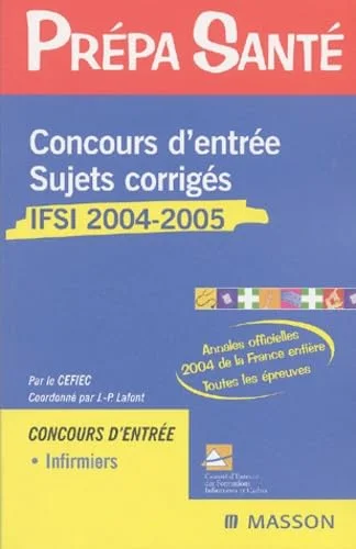 Concours d'entrée IFSI : Sujets corrigés