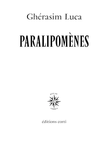 Paralipom�nes (2e �dition)