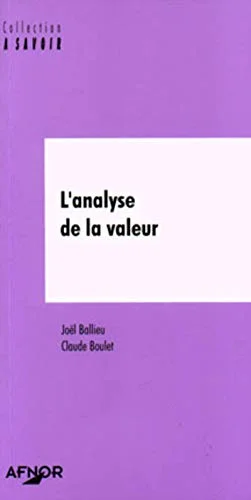 L'Analyse de la valeur