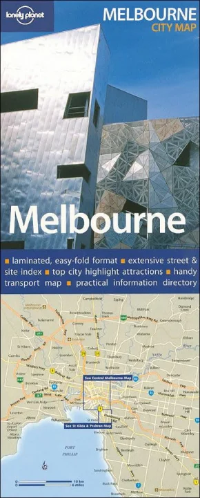 Lonely Planet Melbourne City Map