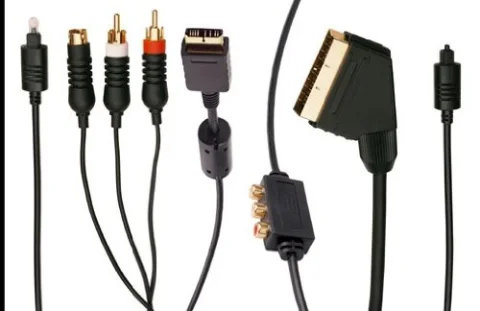 C�ble digital AV P�ritel - Noir