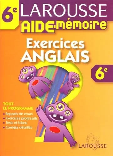 Aide mémoire collèges : Anglais, 6ème