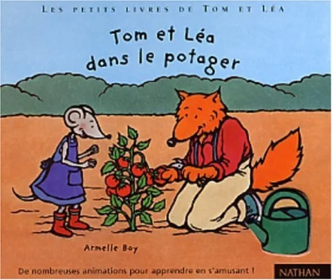 Tom et L�a dans le potager