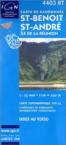 Carte de randonnée : St-Benoît