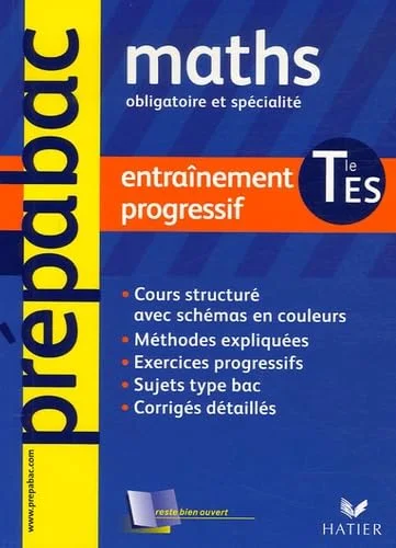 Mathématiques Tle ES : Entraînement progressif