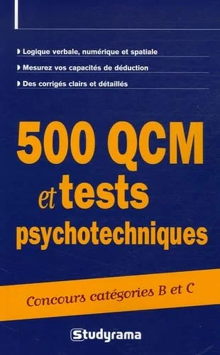 500 QCM et tests psychotechniques