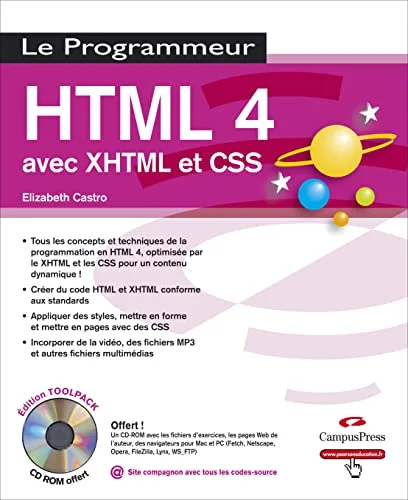 HTML 4 avec XHTML et CSS (1C�d�rom)