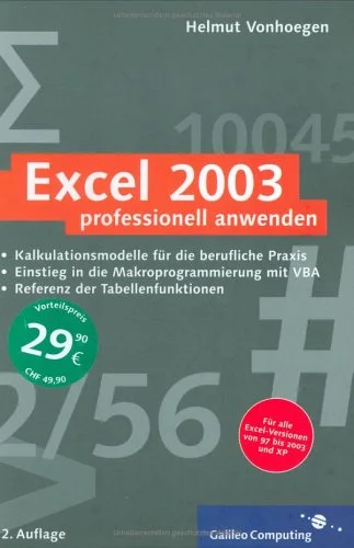 Excel 2003 professionell anwenden