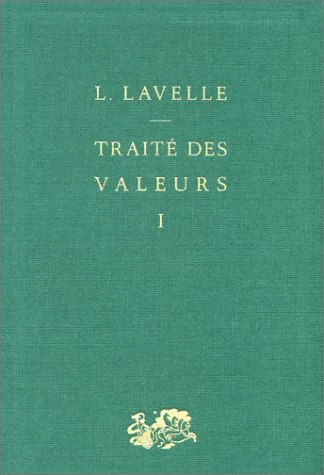 Trait� des valeurs, tome 1