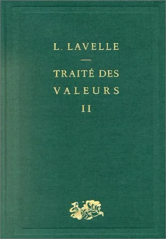 Trait� des valeurs, tome 2