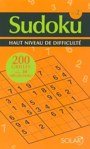 Sudoku 2 : Haut niveau de difficulté