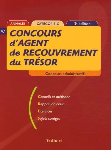 Concours d'agent de recouvrement du Tr�sor : Cat�gorie C