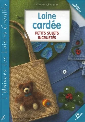 Laine cardée : Petits sujets à incruster