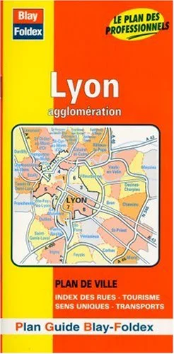 Plan de ville : Lyon et agglomération (avec un index)
