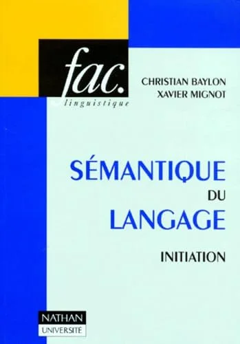 S�mantique du langage, initiation
