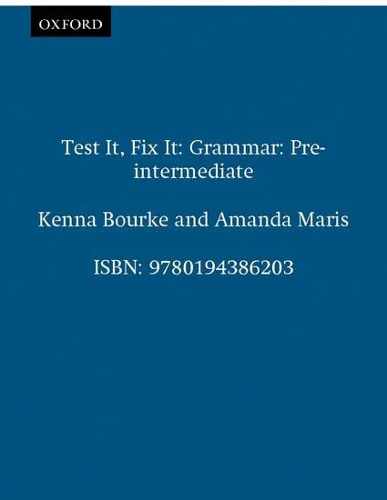Test It, Fix It - English Grammar