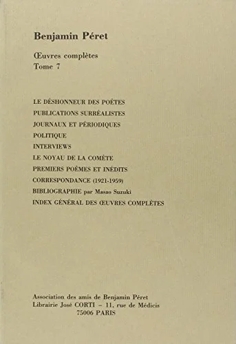 Oeuvres compl�tes, tome 7