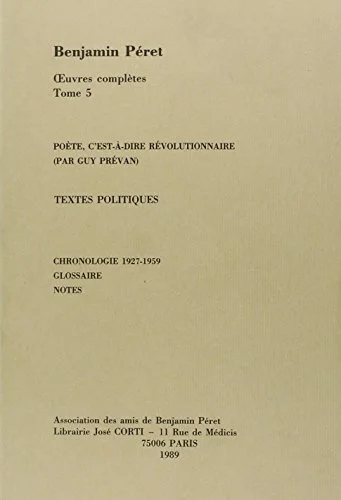 Oeuvres compl�tes, tome 5