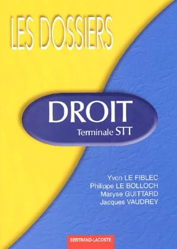 Droit Terminale STT