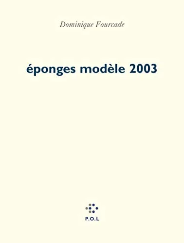 Eponges mod�le 2003
